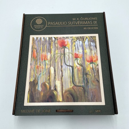 M.K. Čiurlionis Pasaulio sutvėrimas IX Medinė Dėlionė L Dydis (300 detalių) Fantasy Puzzles